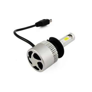 2 x H4 S2 COB LED lemputės 72W 6500K 16000LM