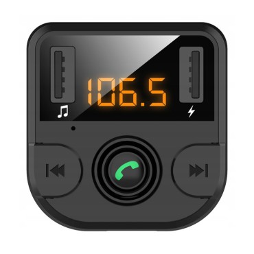 Juodas FM Bluetooth USB Moduliatorius ir pakrovėjas